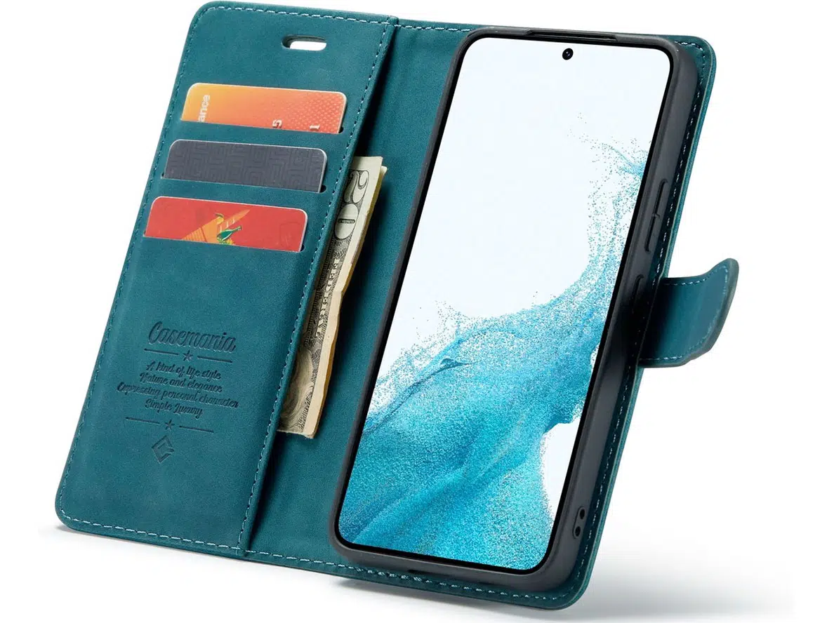 Samsung S25 FE-Casemania 2in1 Magnetic-Magsafe BookCase-Groen-3-Cityhoesje.nl