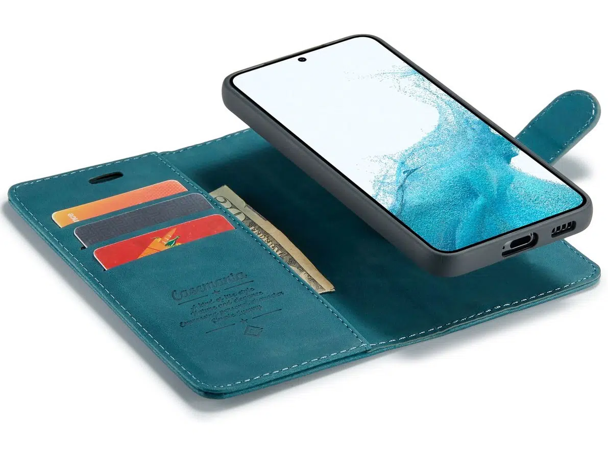 Samsung S25 FE-Casemania 2in1 Magnetic-Magsafe BookCase-Groen-4-Cityhoesje.nl