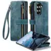 Solidenz - Wallet Bookcase 2 in 1 - Geschikt voor Samsung Z Fold 7 - Blauw - Thumbnail Image 1