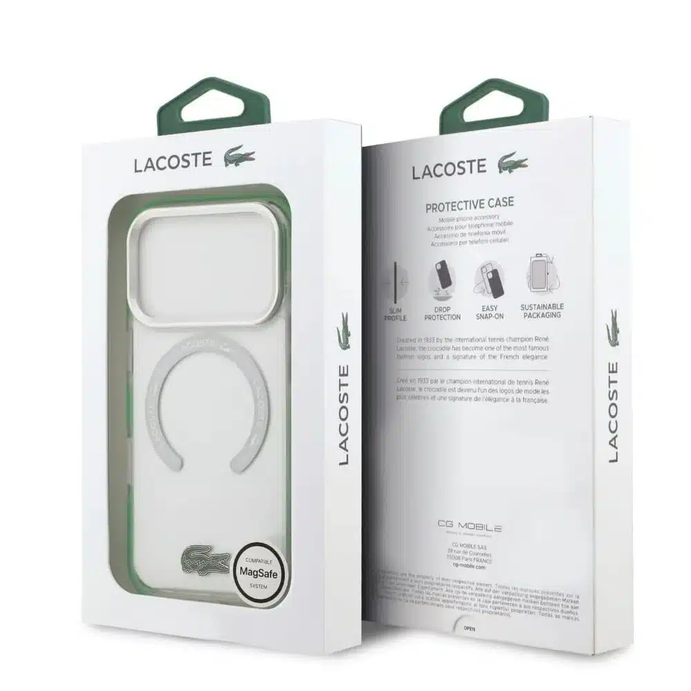 Lacoste-Backcover-iPhone 17 Pro Max-18 Pro Max-Magsafe-Transparant - Afbeelding 8
