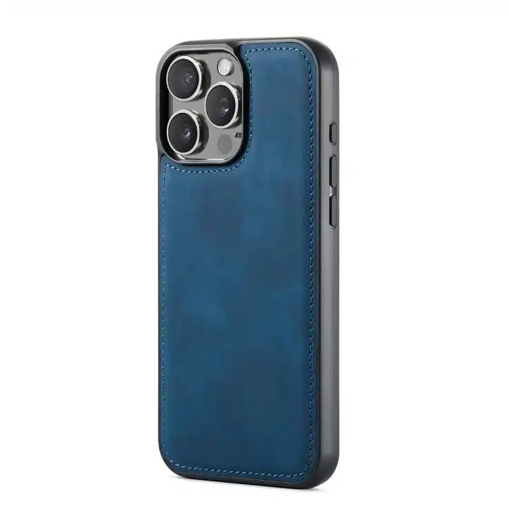 Cityhoesje-Bookcase-iPhone 16 Pro Max-2 in 1-Donker Blauw - Afbeelding 3