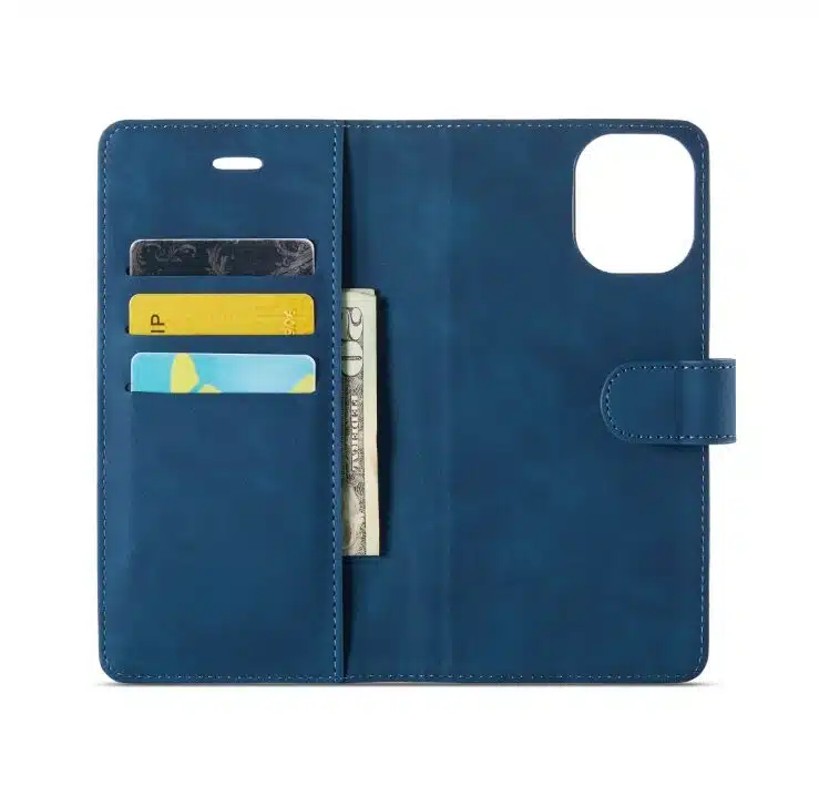 Cityhoesje-Bookcase-iPhone 16 Pro Max-2 in 1-Donker Blauw - Afbeelding 4