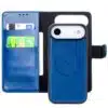 Cityhoesje-Bookcase 2 in 1 iPhone 17 Air-Magsafe-Leer-Blauw - Thumbnail Image 3