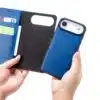 Cityhoesje-Bookcase 2 in 1 iPhone 17 Air-Magsafe-Leer-Blauw - Thumbnail Image 4