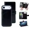 Cityhoesje-Bookcase 2 in 1 -iPhone 17 Air-Magsafe-Leer-Zwart - Thumbnail Image 1