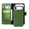 Cityhoesje-Bookcase 2 in 1 iPhone 17 Air-Magsafe-Leer-Groen - Thumbnail Image 4