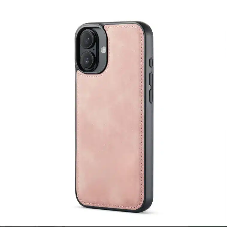 Cityhoesje-Bookcase-iPhone 16-2 in 1-Roze - Afbeelding 4