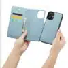 Cityhoesje-Bookcase-iPhone 16-2 in 1-Light Blauw - Thumbnail Image 3