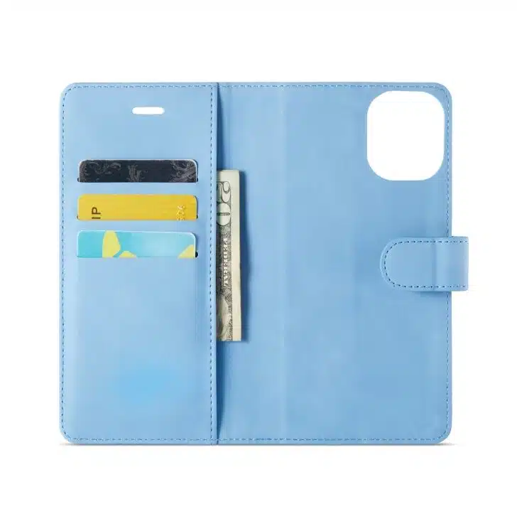 Cityhoesje-Bookcase-iPhone 16-2 in 1-Blauw - Afbeelding 5