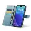 Cityhoesje-Bookcase-iPhone 16 Pro-2 in 1-Licht Blauw - Thumbnail Image 6