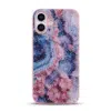 Casemania-iphone 17-Backcover-Blauw Roze-Marmer Glitter-1