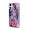 Casemania-iphone 17-Backcover-Blauw Roze -Marmer Glitter-2