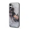 Casemania-iphone 17-Backcover Goud Grijs -Marmer Glitter-2