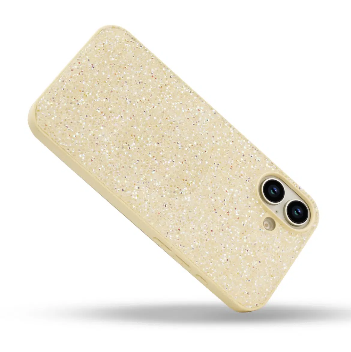 Cityhoesje-Backcover-iPhone 17-Glitter-Goud - Afbeelding 3
