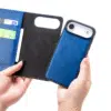 Casemania – Bookcase 2 in 1-Leer- Magsafe – iPhone 17-Blauw-3