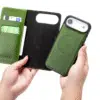 Casemania – Bookcase 2 in 1-Leer- Magsafe – iPhone 17-Groen-3