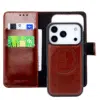 Casemania – Bookcase 2 in 1-Leer- Magsafe – iPhone 17 Pro-Bruin-2