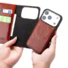 Casemania – Bookcase 2 in 1-Leer- Magsafe – iPhone 17 Pro-Bruin-3