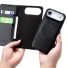 Casemania – Bookcase 2 in 1-Leer- Magsafe – iPhone 17-Zwart-3