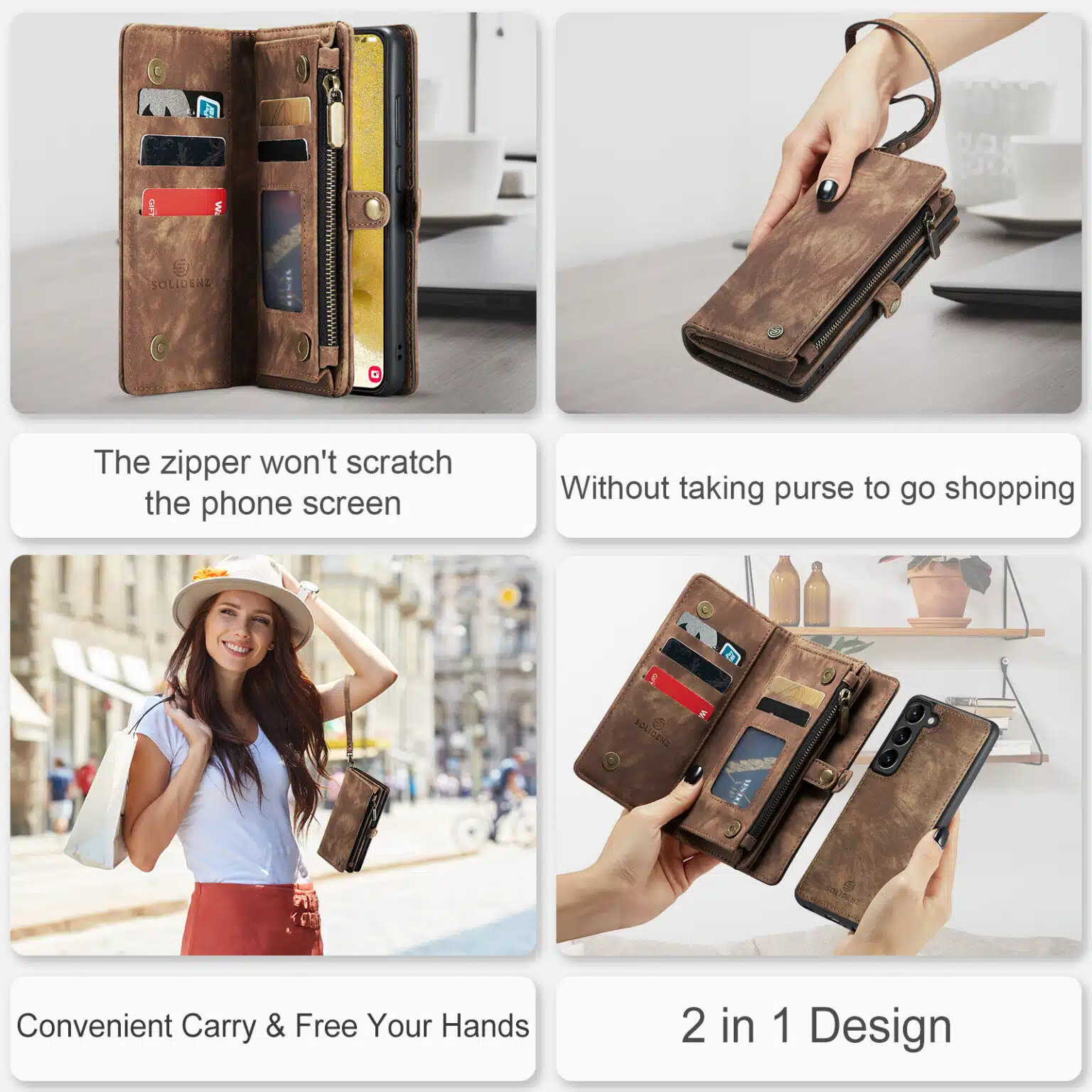 Solidenz-Urban-Samsung S23 Plus-Wallet 2in1 - Bookcase Blauw - Afbeelding 12