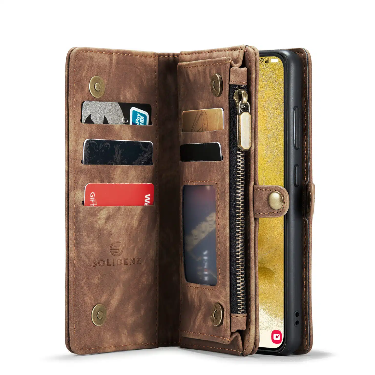 Solidenz-Urban-Samsung S23 Plus-Wallet 2in1 - Bookcase Blauw - Afbeelding 3