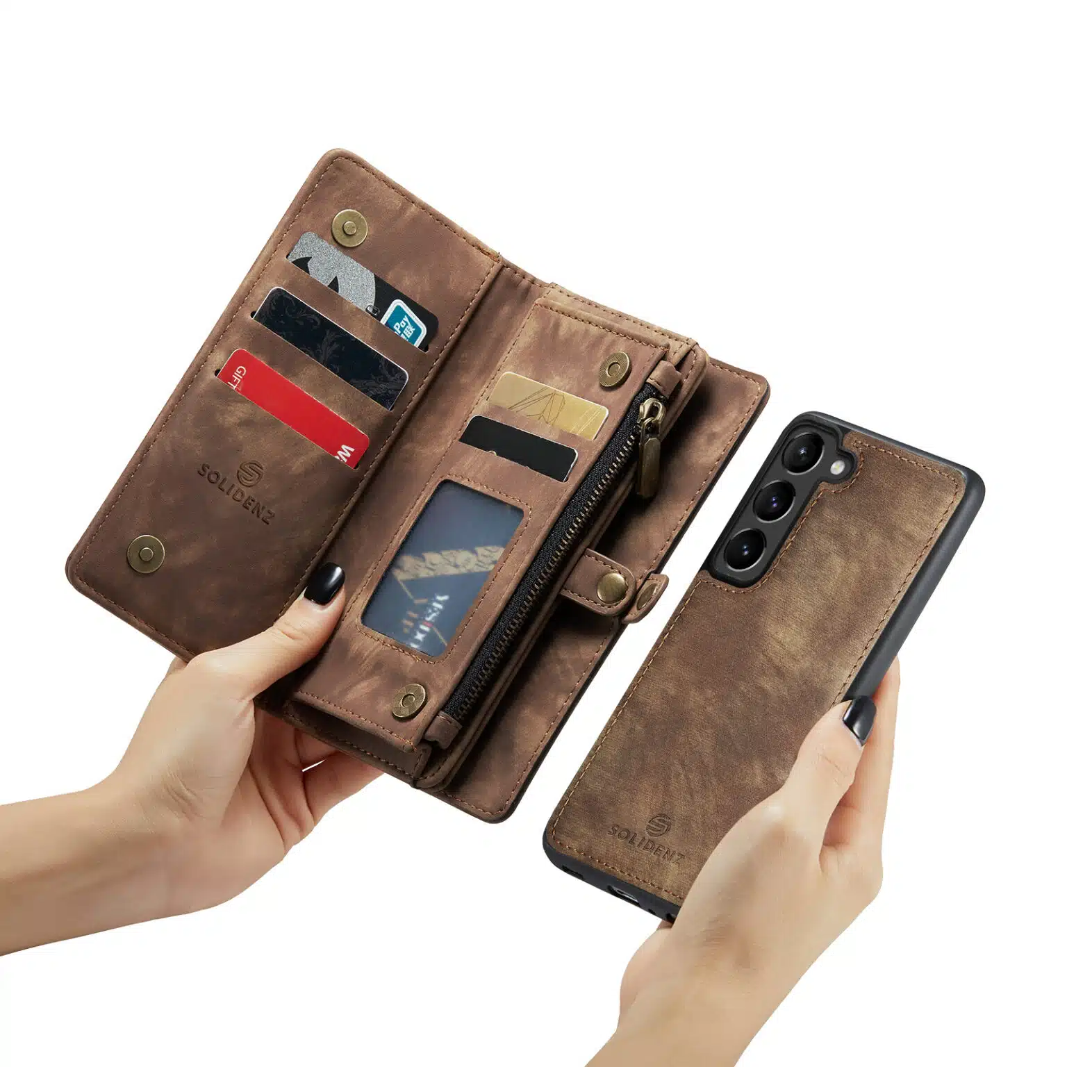 Solidenz-Urban-Samsung S23 Plus-Wallet 2in1 - Bookcase Blauw - Afbeelding 5