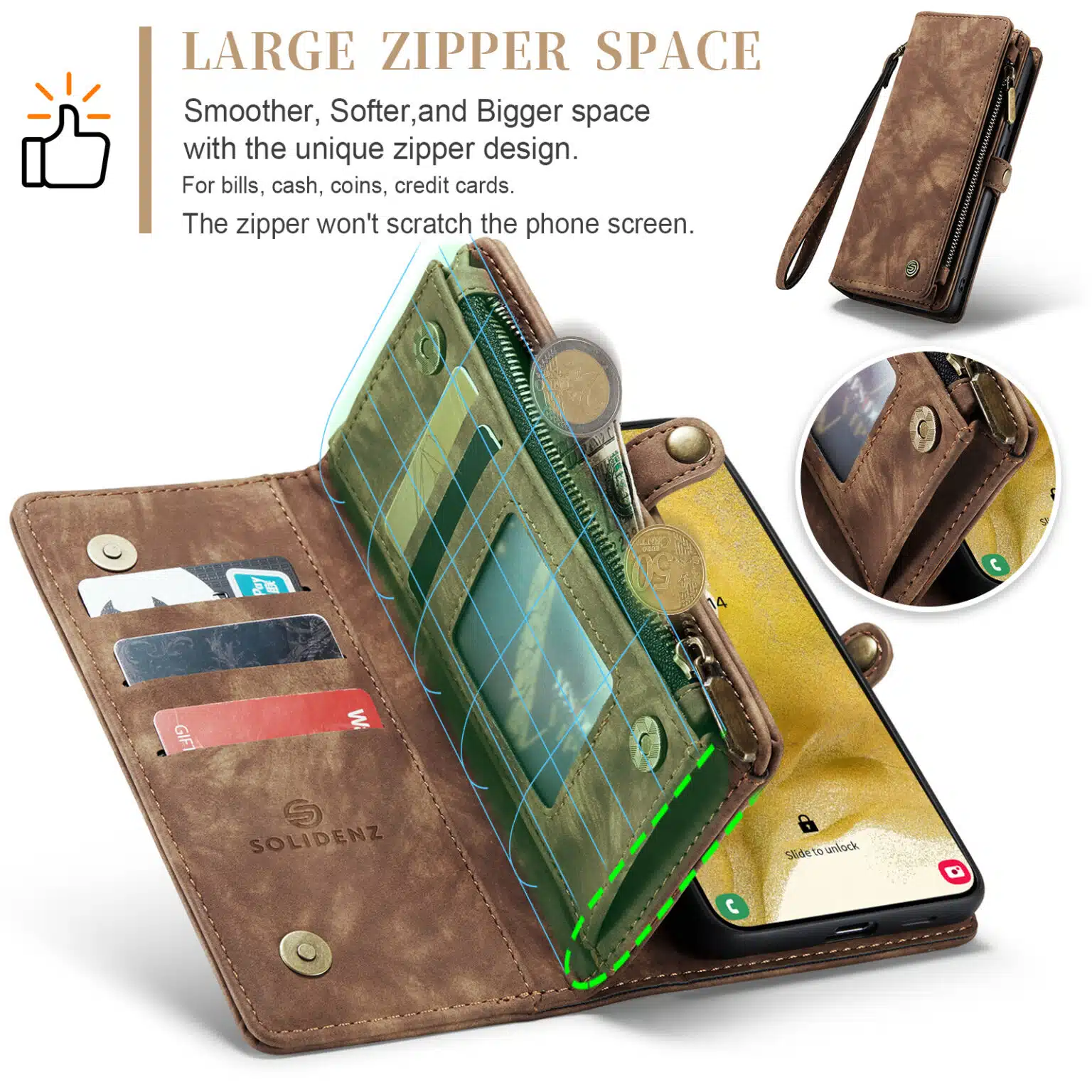 Solidenz-Urban-Samsung S23 Plus-Wallet 2in1 - Bookcase Blauw - Afbeelding 8