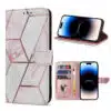 Solidenz - Bookcase iPhone 16 – Marmer Roze - Thumbnail Image 1