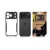 Tactical iPhone 17 Pro Max-Backcover- Zwart-Anti Shock-Transparant-3