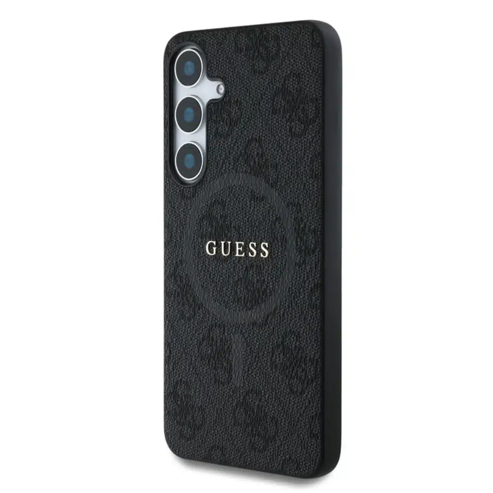 Guess Backcover Hoesje voor Galaxy S24-S25 – 4G Colored Ring Classic Logo – MagSafe – Zwart - Afbeelding 3