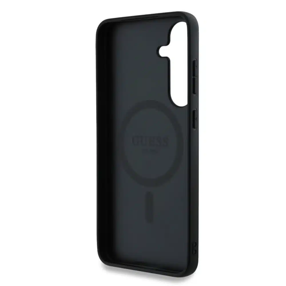 Guess Backcover Hoesje voor Galaxy S24-S25 – 4G Colored Ring Classic Logo – MagSafe – Zwart - Afbeelding 7