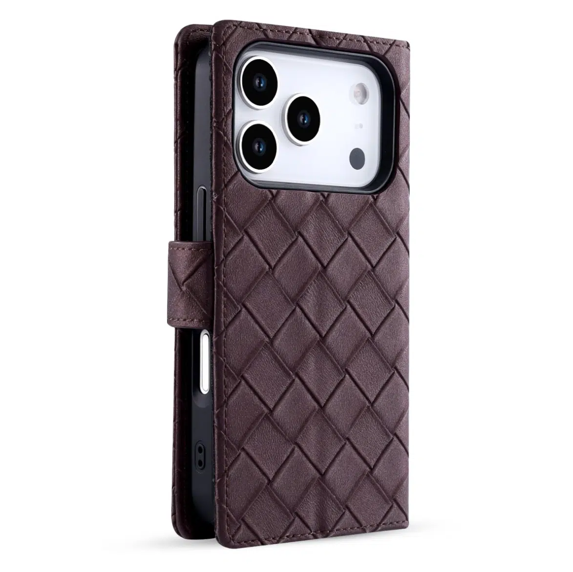 Cityhoesje-Bookcase-2-in-1-MagSafe-iPhone 17 Pro-18 Pro-Bordeaux - Afbeelding 3