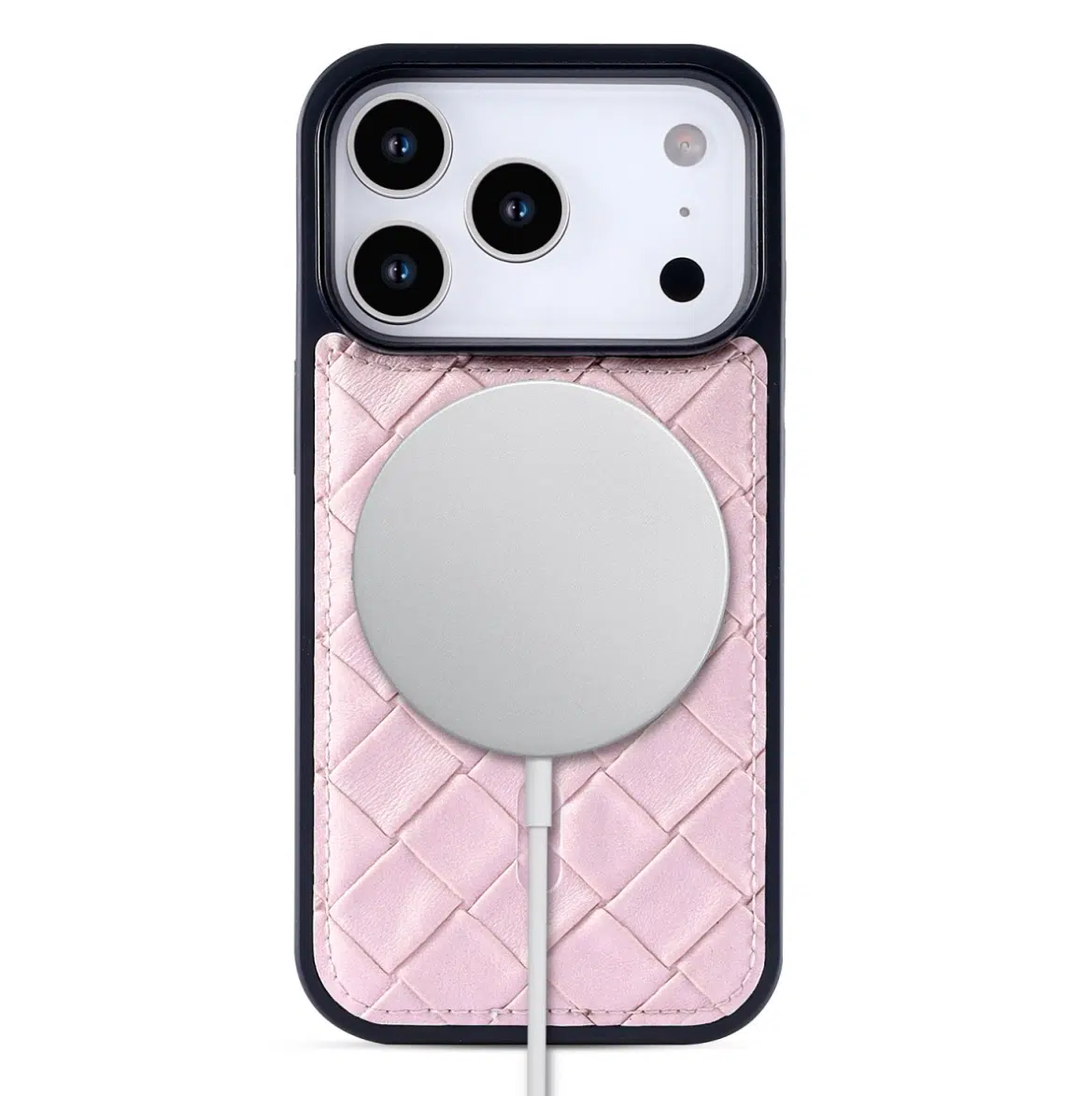 Cityhoesje-Bookcase 2-in-1-Woven-MagSafe-iPhone 17 Pro-18 Pro-Zalm - Afbeelding 4