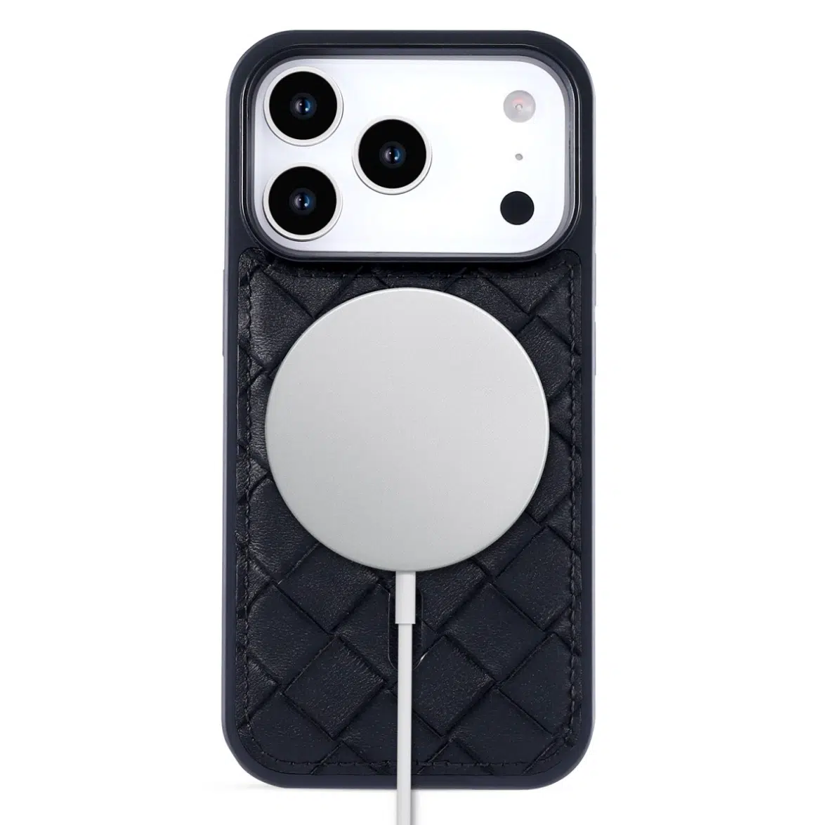 Cityhoesje-Bookcase 2-in-1-Woven-MagSafe-iPhone 17 Pro-18 Pro-Zwart - Afbeelding 4