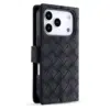 Cityhoesje-Bookcase 2-in-1-Woven-MagSafe-iPhone 17 Pro-18 Pro-Zwart - Thumbnail Image 5