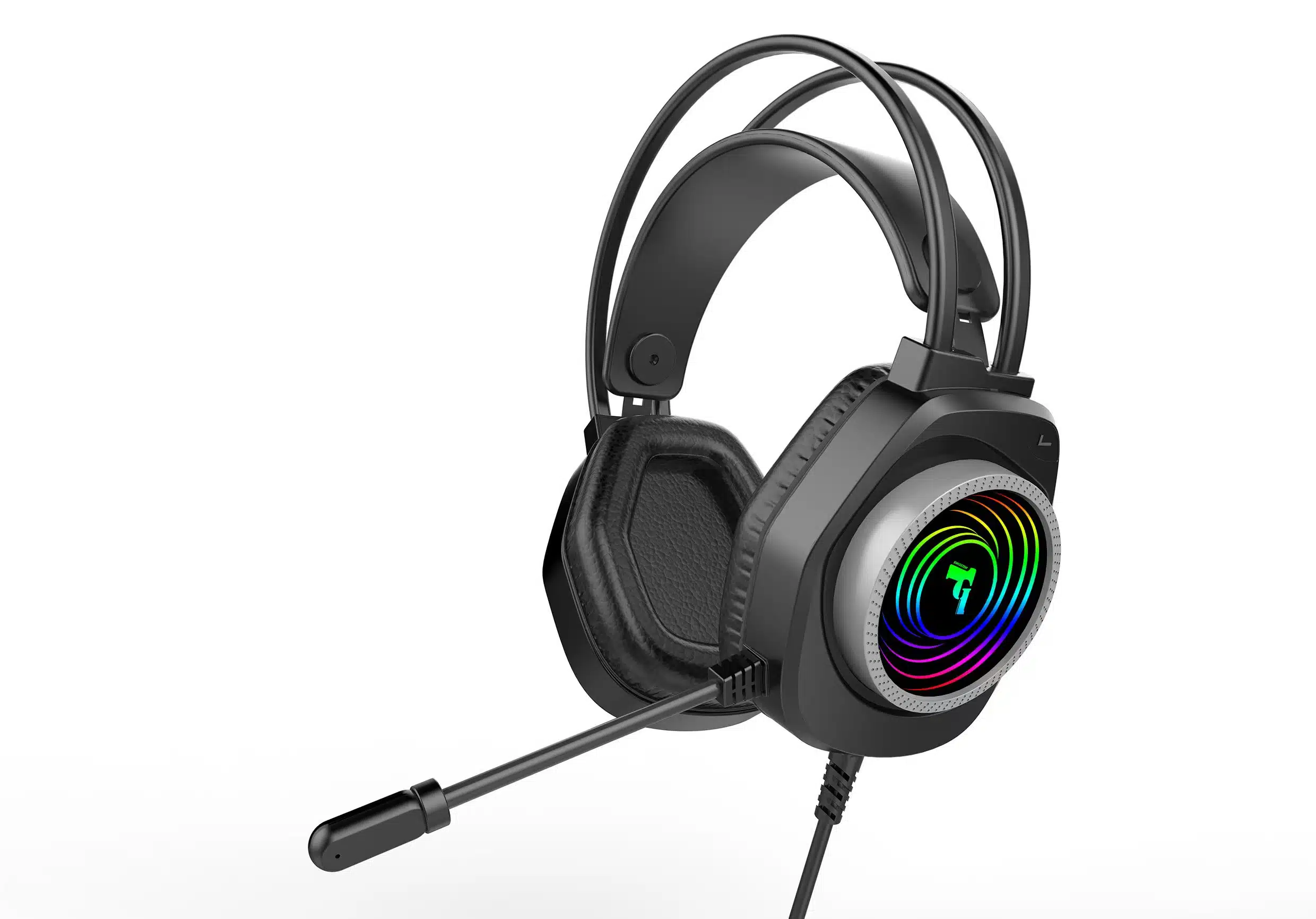 Swissten - Jumbo Stereo Headphones -With Active Noise Cancelling - Black - Afbeelding 1