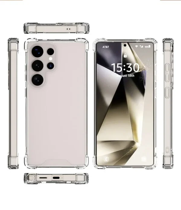 Cityhoesje - Backcover - Antishock - Geschikt voor Samsung S26 Ultra - Transparant - Afbeelding 2