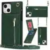 FONU-Fashion-Portemonnee-Hoesje-Met-Koord-iPhone-13-Groen-1