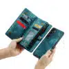 Samsung S25 FE- Solidenz-Urban-Wallet- hoesje-Blauw-3-Cityhoesje.nl