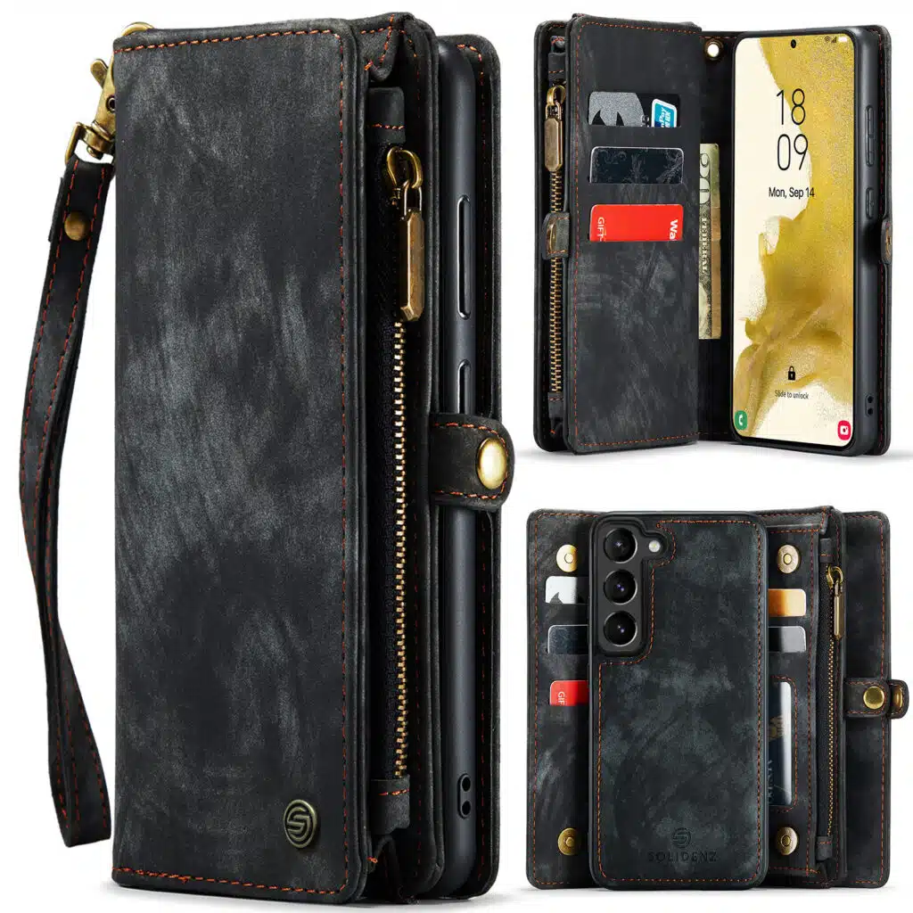 Samsung S25 FE-Solidenz-Urban-Wallet--hoesje-Zwart-1-Cityhoesje.nl