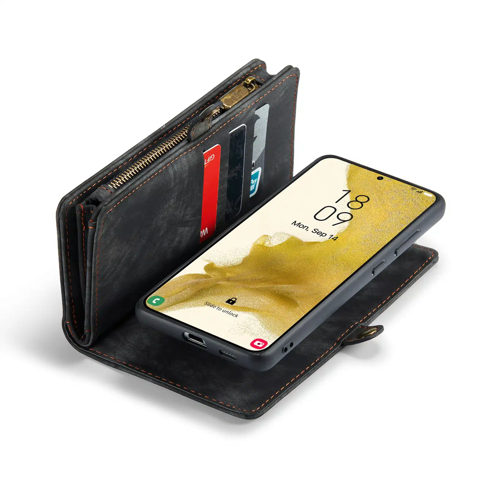 Samsung S25 FE-Solidenz-Urban-Wallet--hoesje-Zwart-4-Cityhoesje.nl