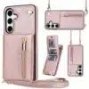 Solidenz-Fashion-Portemonnee-hoesje-met-koord-Samsung-Galaxy-S25-FE-Rosegoud-1