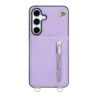 Solidenz Fashion Portemonnee hoesje met koord Samsung Galaxy S25 FE – Paars - Thumbnail Image 6