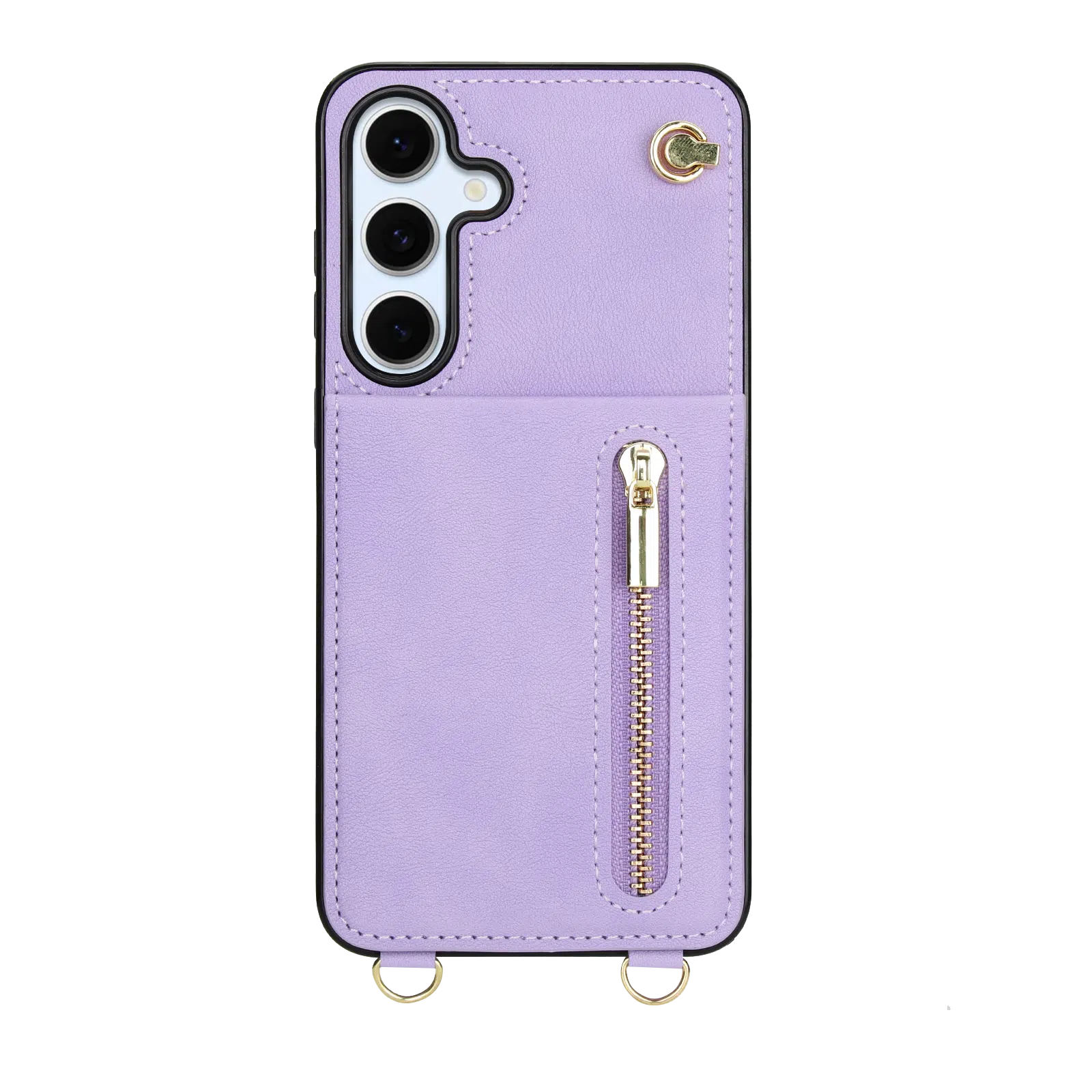 Solidenz Fashion Portemonnee hoesje met koord Samsung Galaxy S25 FE – Paars - Afbeelding 6