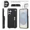 Solidenz Fashion Portemonnee hoesje met koord Samsung Galaxy S25 FE – Zwart - Thumbnail Image 3