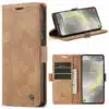 Solidenz Urban Book Samsung Galaxy S25 FE hoesje – Bruin - Thumbnail Image 1