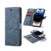 iPhone 15 Pro-Casemania 2in1 Magnetic BookCase-Grijs-1-Cityhoesje.nl