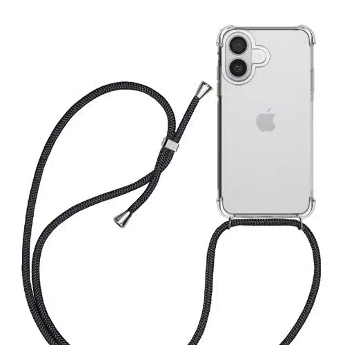 Zanaé - Backcover hoesje met koord - iPhone 17 - Transparant - Afbeelding 2