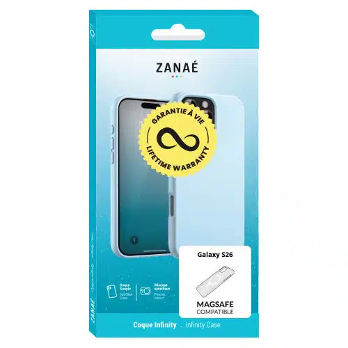 Zanaé - Backcover hoesje - Geschikt voor Samsung S26 - Magsafe - Siliconen - Licht Blauw - Afbeelding 3