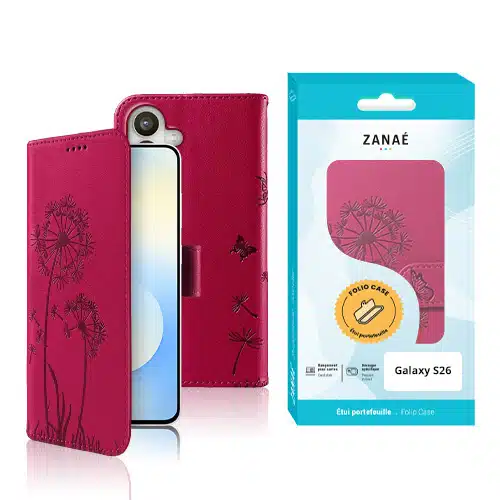 Zanaé - Bookcase Blowball - Geschikt voor Samsung S26 - Rood - Afbeelding 4